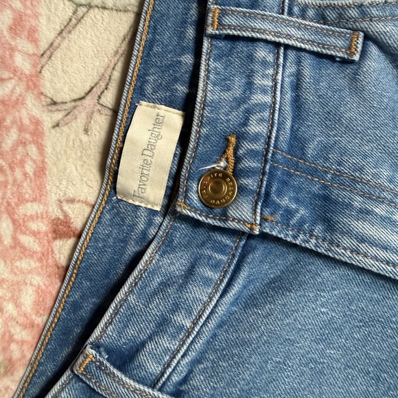 Favorite Daughter Valentina Super High Rise Straight Jean 32x28 #FC78CR5994 - Picture 4 of 14